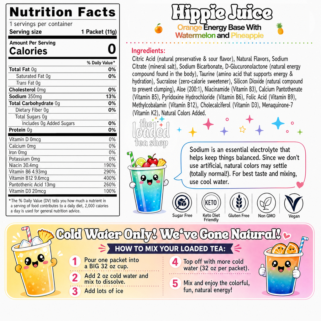 Hippie Juice (Caffeine-Free) - Flavor Made Easy