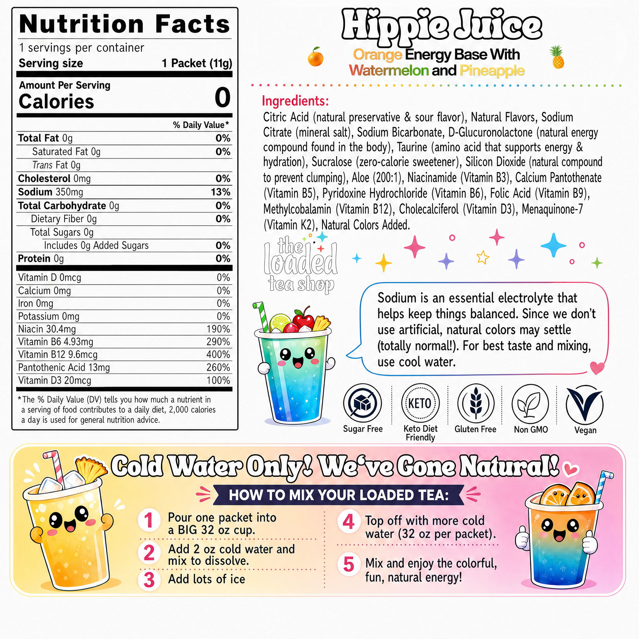 Hippie Juice (Caffeine-Free) - Flavor Made Easy