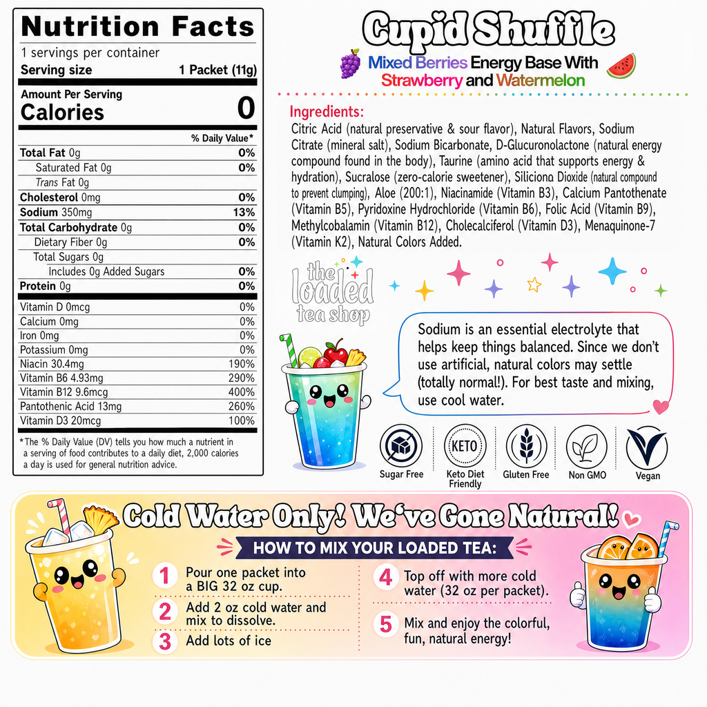 Cupid Shuffle (Caffeine-Free) - Easy to Mix