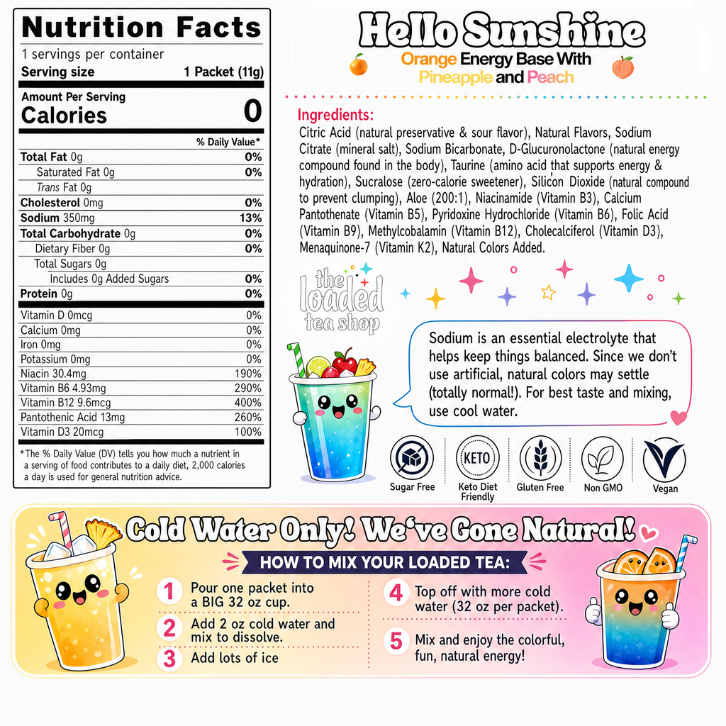 Hello Sunshine (Caffeine-Free) - Mix and Sip