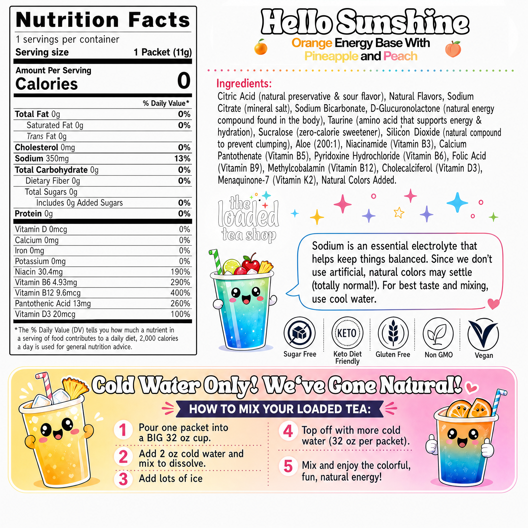 Hello Sunshine (Caffeine-Free) - Mix and Sip