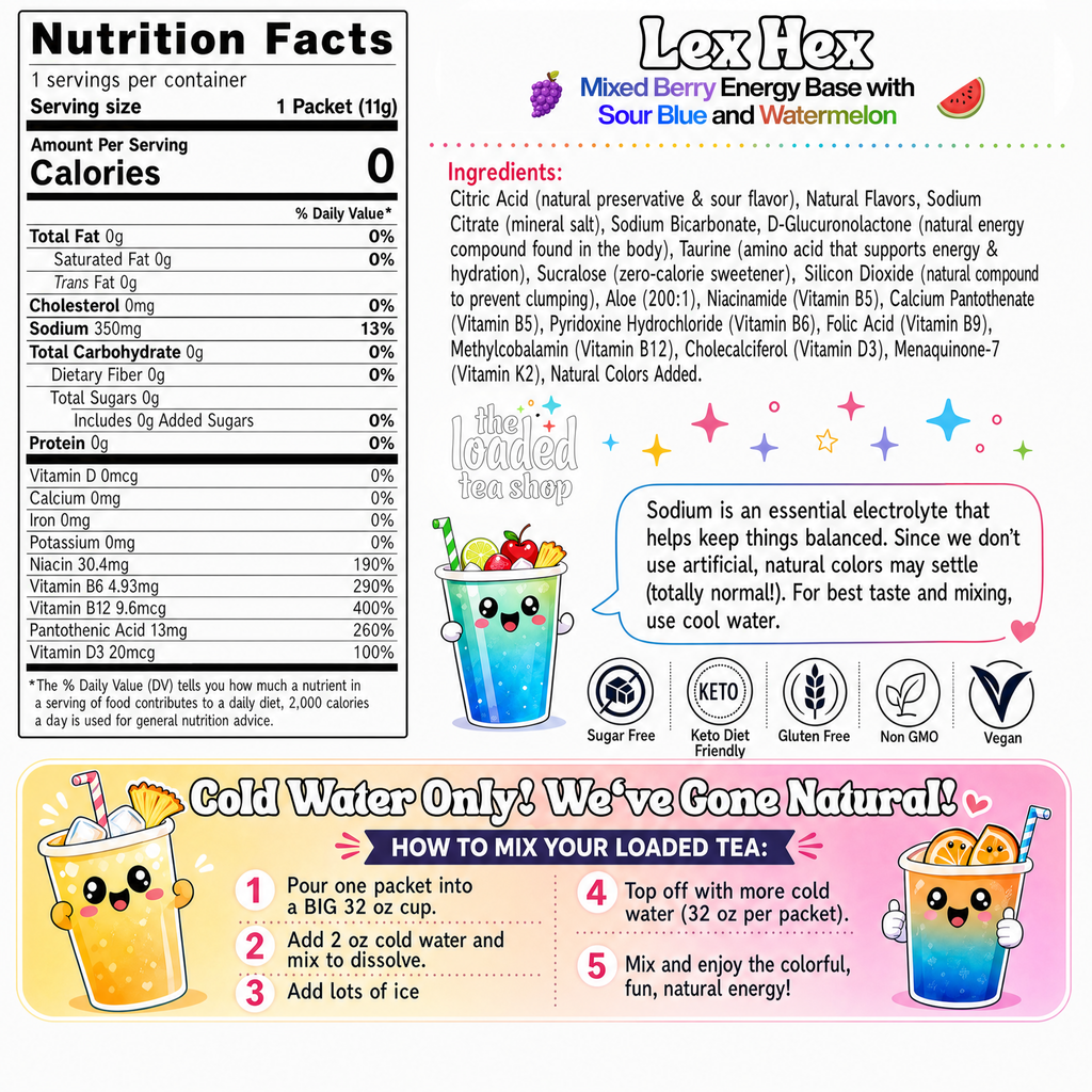 Lex Hex (Caffeine-Free) - Sip the Flavor