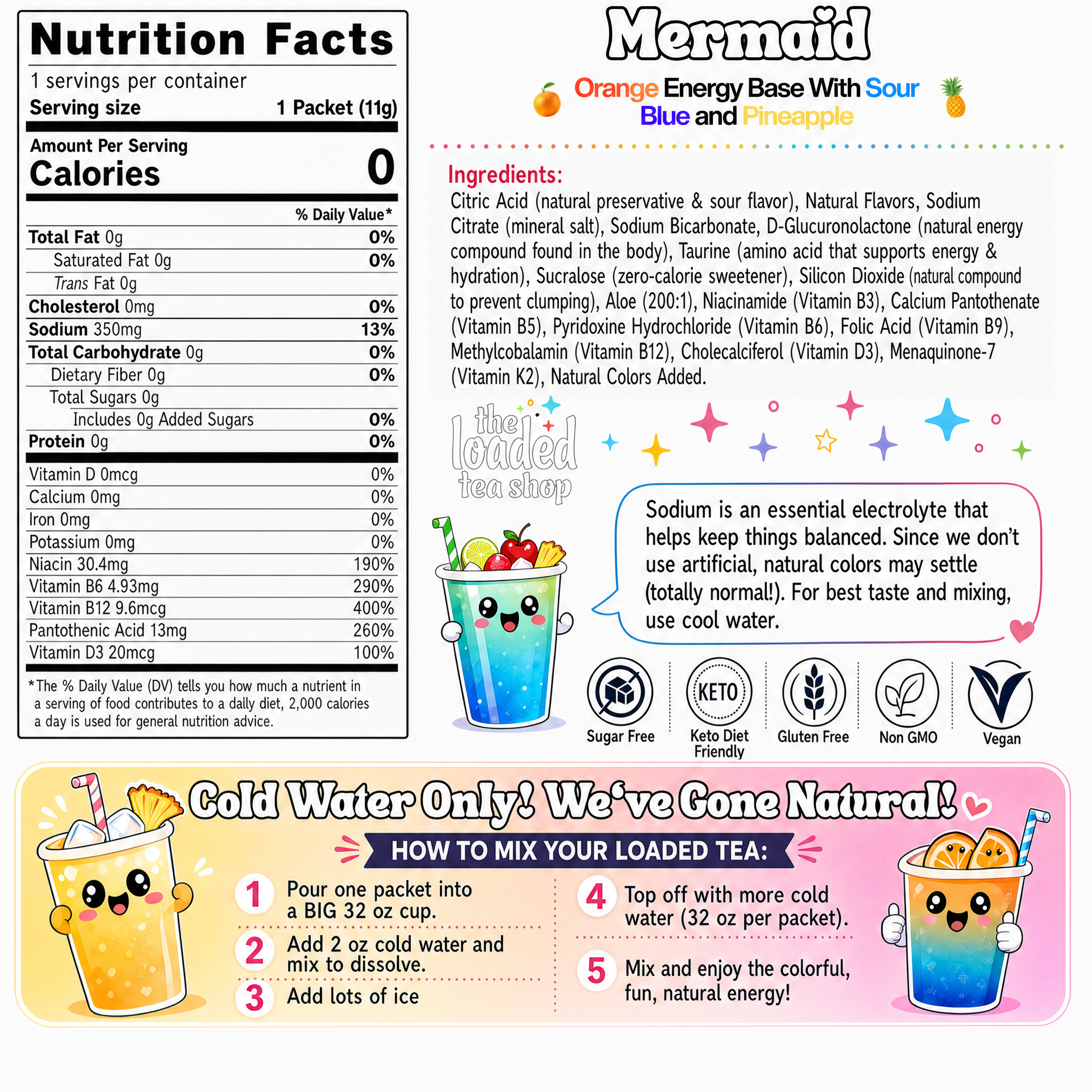 Mermaid (Caffeine-Free) - Shop Flavor Packs
