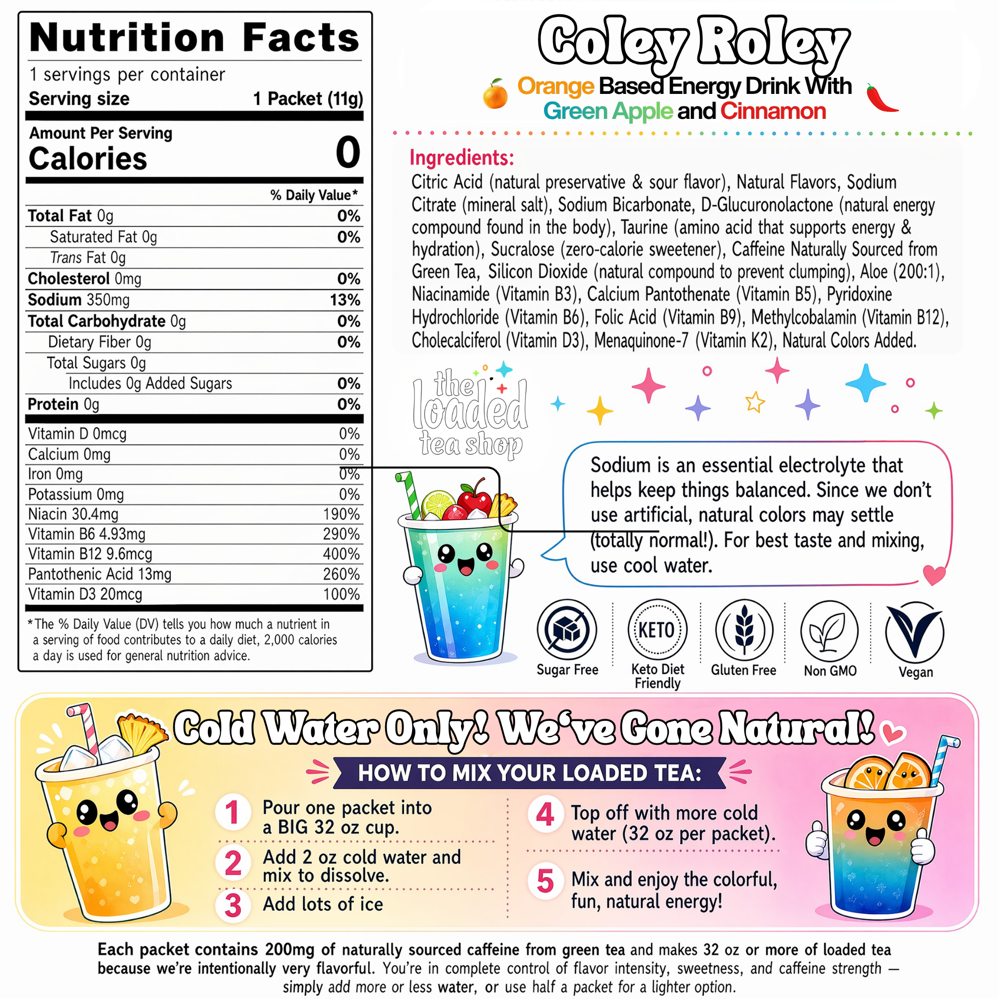 50 Case Coley Roley - Add Tea Daily