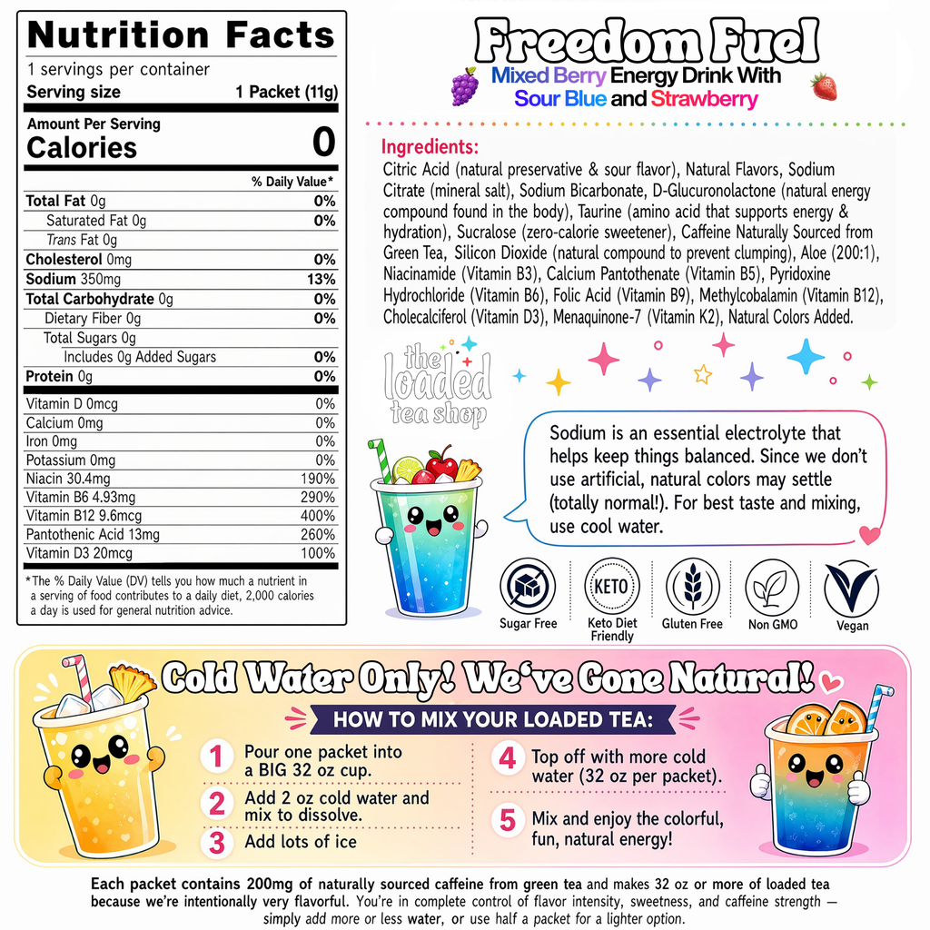 Freedom Fuel - Daily Tea Energy