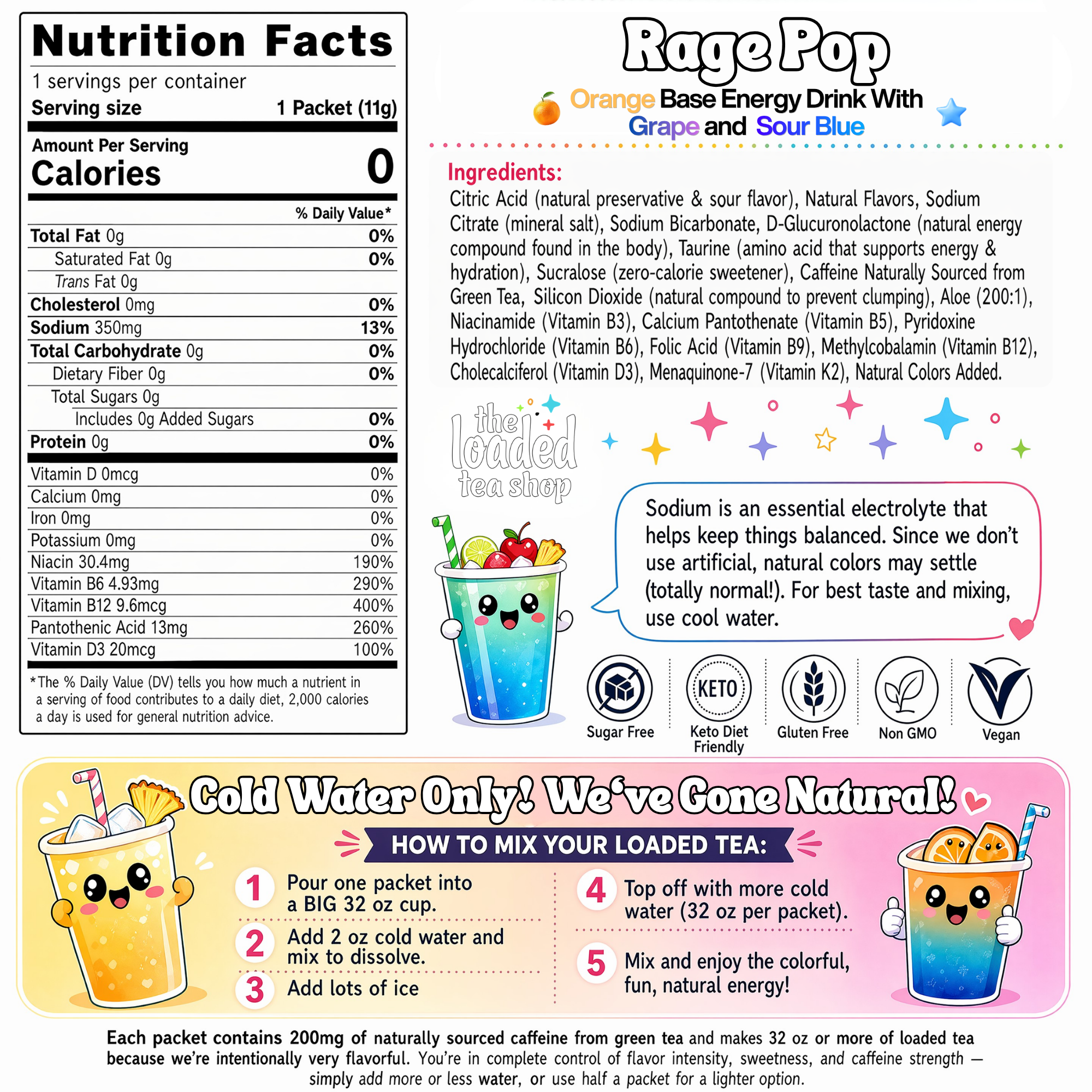 50 Case Rage Pop - Bright Flavor Daily