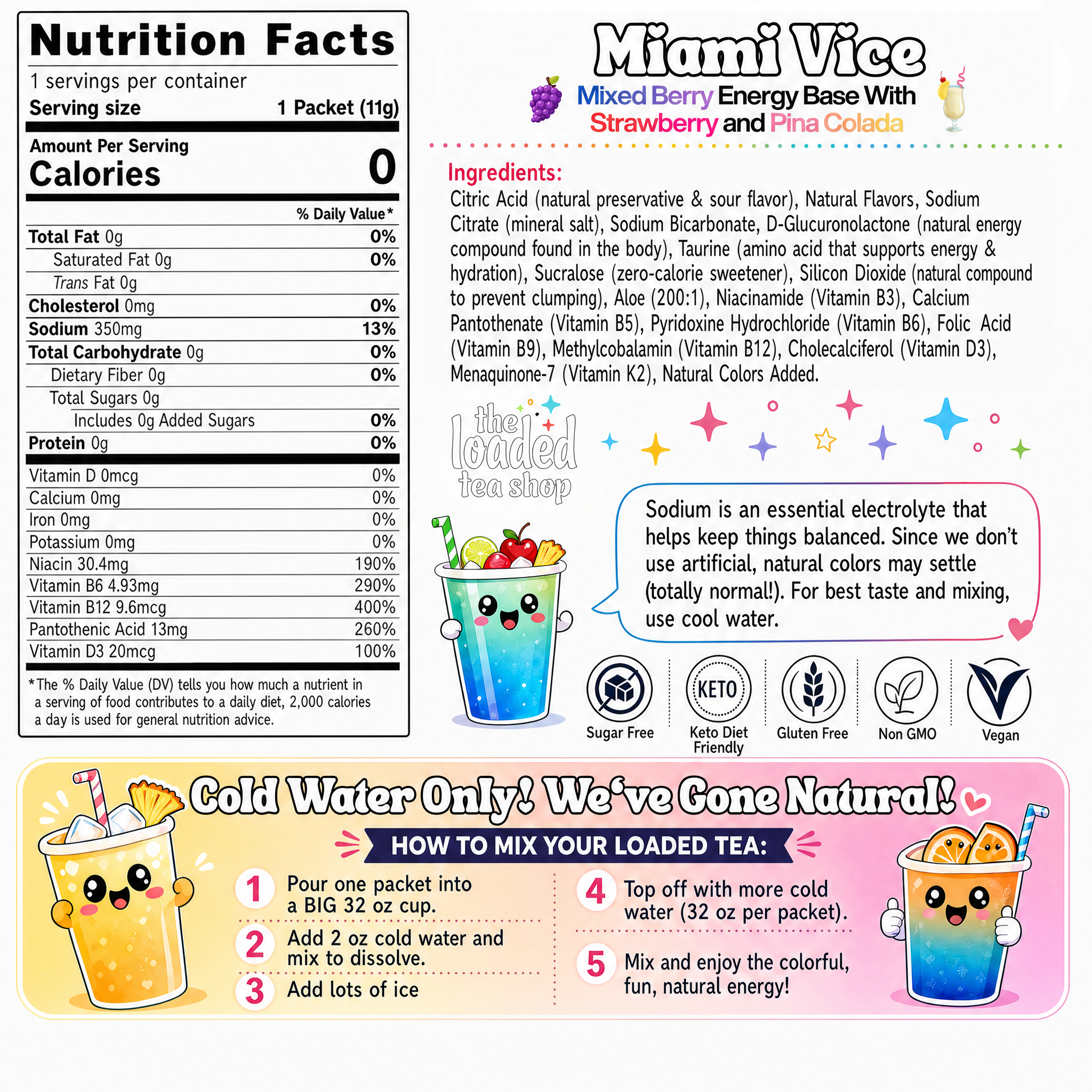 Miami Vice (Caffeine-Free) - Simple Tea Mix