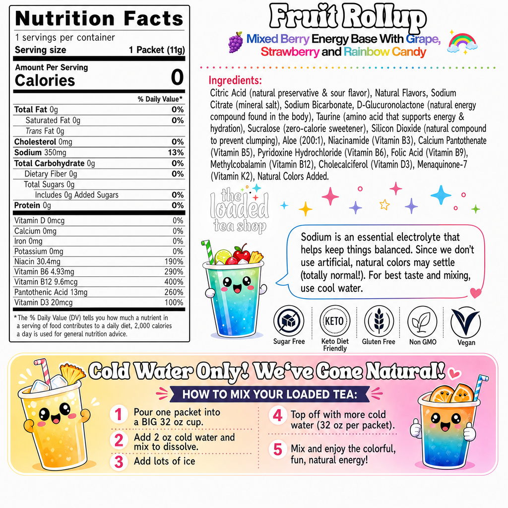 Fruit Rollup (Caffeine-Free) - Find Your Flavor