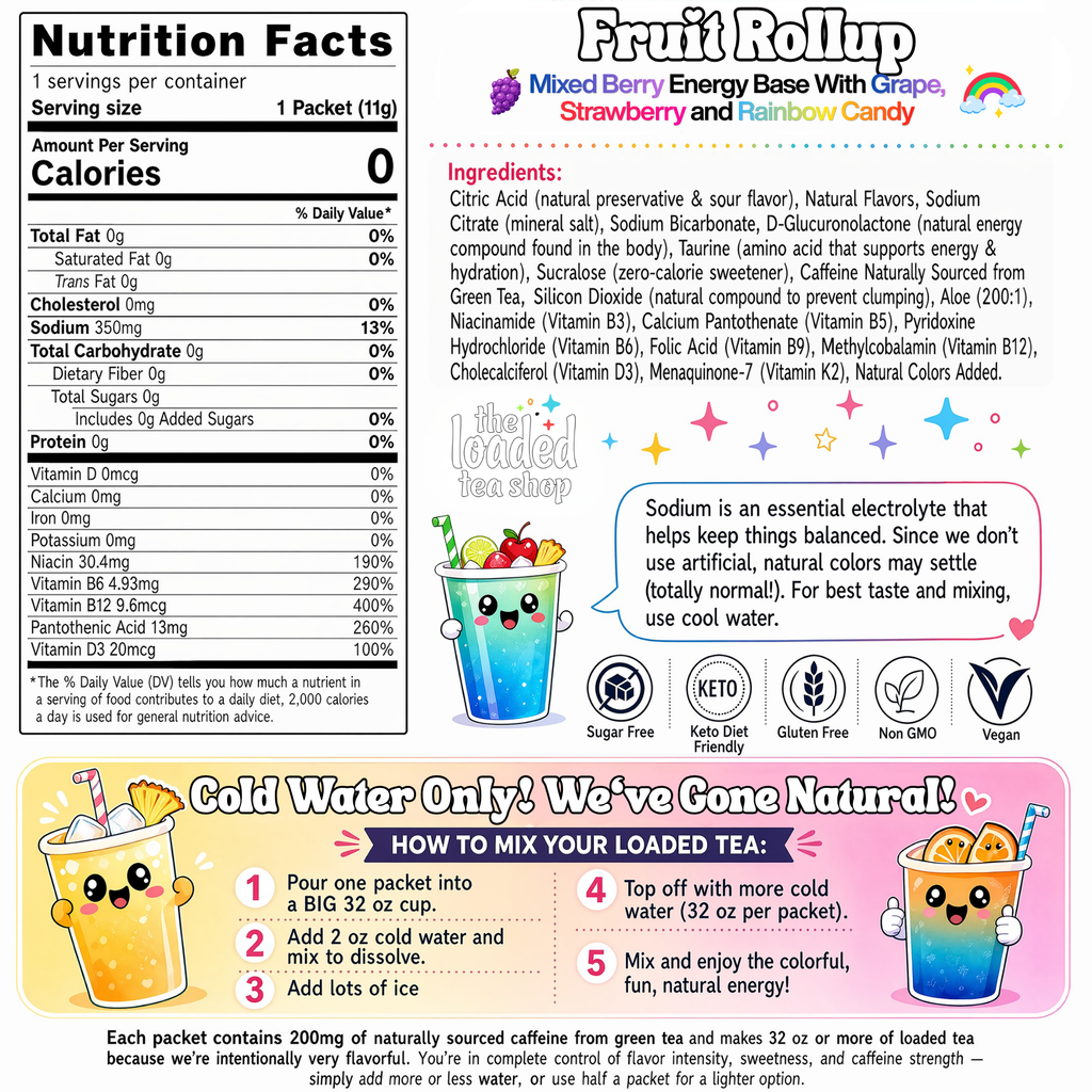 400 Case Fruit Rollup - Enjoy More Flavor