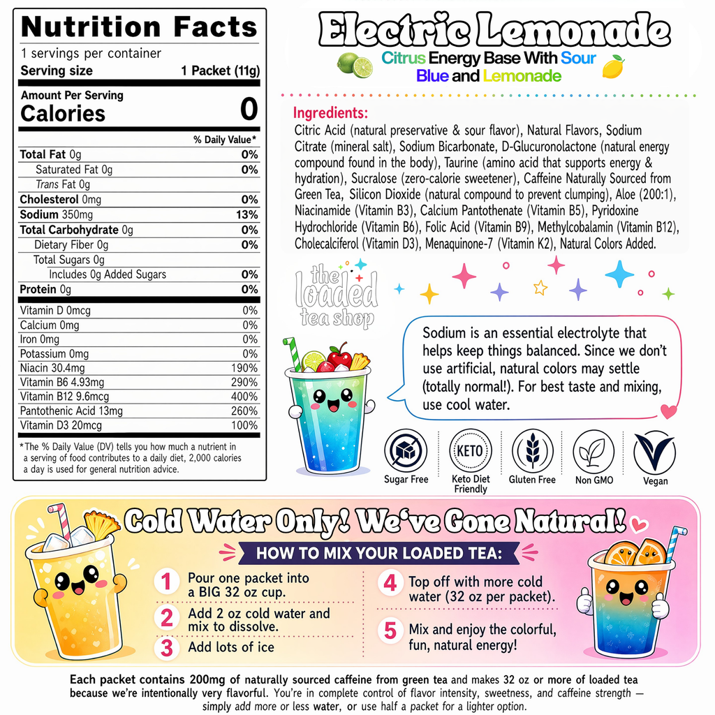 50 Case Electric Lemonade - Your Tea Routine